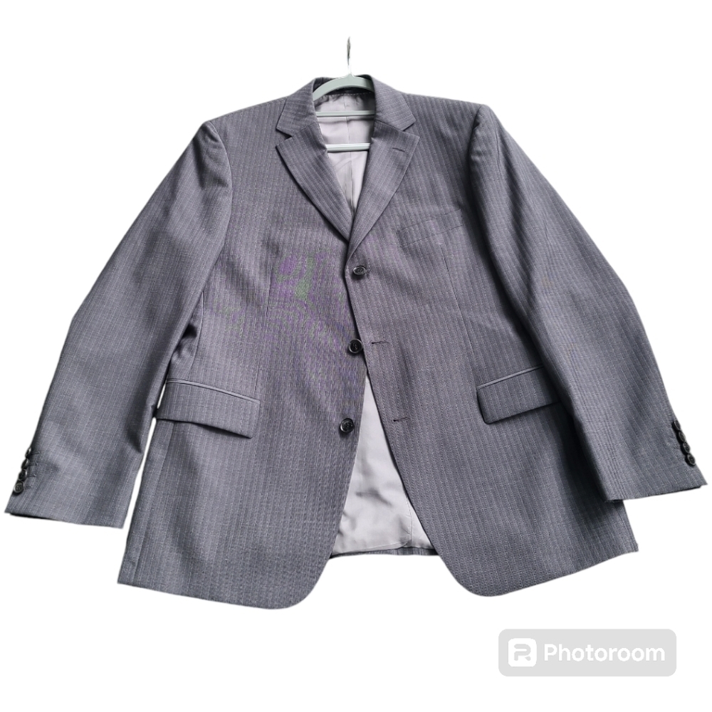 2pc HUGO‎ BOSS Rossellini Movie US Mohair Wool Three-Button Suit 42R Blazer